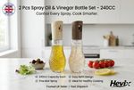 Oil Sprayer for Cooking Refillable Food Grade Olive Vinegar Spray Bottles