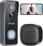 ieGeek 5MP Doorbell Camera Wireless WiFi Video Doorbell Wireless with Chime