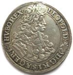 [R4114] 1/2 Thaler 1704 Kremnitz, Rdr, Leopold I. (1657-1705)