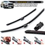 2x Front Wiper Blades Set Spray Bars Heated For Volvo XC60 2017-Onwards 26" 19"
