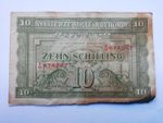 1944 Austria 10 Schilling Banknote Note Military World War II WWII - circulated