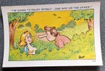 Vintage Saucy Seaside Postcard L.C. Card C12 Long Nose Quip