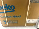 Beko HCP61322BH 60cm Wall-Mounted Black Chimney Cooker Hood LED Vented