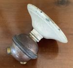 Antique Double Cluster Brass Light Socket Ceiling Rose