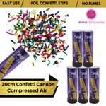 20cm Party Confetti Cannon Large Poppers Foil Strips Compressed Air Weddings