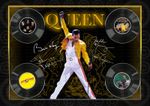 QUEEN - FREDDIE MERCURY SIGNED ORIGINAL A4 PHOTO PRINT MEMORABILIA
