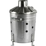 Mini 15L Galvanised Garden Incinerator Bin Leaf Paper Waste Burner