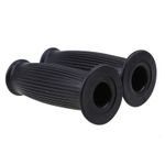 1 Pair 7/8" Motorcycle Bike Hand Grips Motorcycle 22mm Handlebars Striped Grips