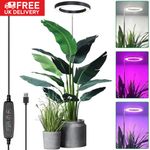 Large LED Grow Light USB Indoor Plant Veg Growing Lamp Full Spectrum Dimmable UK