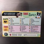 Dog Toxic Food Fridge Magnet - What Human Food is Safe or Toxic for Dogs📌
