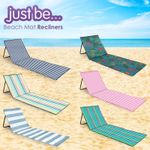 just be... Foldable Beach Chair Mat Festival Camping Sun Lounger Seat Garden