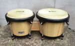 Headliner Percussion Bongo Drums. Natural Wood Finish
