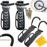 Wall Mounted Bike Rack Hook Storage Hanger Hanging Stand Bicycle Holder UK Stock