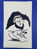 David Burliuk Drawing on paper (Handmade) signed