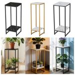 2-Tier Plant Stand Flower Pot Holder Rack Planter Display Shelf Indoor Outdoor