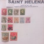 St Helena QV & KEVII Stamps 1856-1908 Used Album Page British Empire