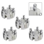 Golf Carts Wheel Spacers Kit With Lug Nuts 2 Inch Silver For Yamaha Club Car