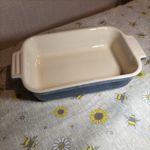 blue LE CREUSET 22cm By 13cm ovenware  Rectangular Dish