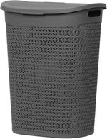 Laundry Basket with Lid -  Washing Basket w/ Handles -Rattan Laundry Bin Hamper