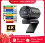 EMEET S600 Webcam 4K Streaming Web Camera Autofocus Livestream Mics for Tiktok