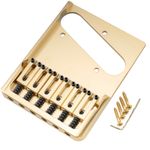 Musiclily Ultra Gold 54mm Full Solid Brass Heavy Duty For Tele Guitar Bridge