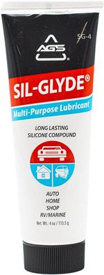 AGS Automotive Solutions SIL-Glyde 4oz Tube Exceptional Multipurpose Lubricant