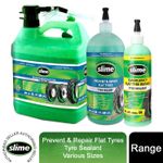 Slime Flat Tyre Sealant Puncture Repair, Road & Off-Road Vehicles, Various Sizes