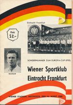 Wiener Sportklub Austria v Eintracht Frankfurt Germany (European Cup) 1959/1960
