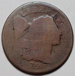 1795 Liberty Cap Large Cent - Plain Edge - US 1c Copper Coin