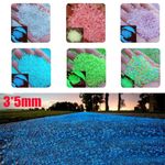 1K-2Kpcs 3-5mm Glow In The Dark Pebbles Luminous Stones Garden Home Decor