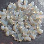 100 Small Mosaic pieces White milky Opaline Sea glass Rough frosty Seaham