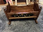 Antique / vintage dolls crib / cot /cradle Handpainted