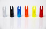 1 DOZ 5/16 PLASTIC NOCKS VARIOUS COLOURS SUIT LONGBOW ARROWS (AAE Plastinock)