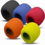 Soundlab Set of 5 Coloured Foam Windshield for Hand Held Microphones 35-50mm