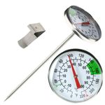 Milk Thermometer For Frothing Jug & Perfect Coffees Lattes Including Handy Clip