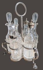 Late 1800s Mackay Cunningham  & Co. Victorian Cruet Castor Set