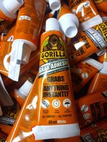 Gorilla Glue Grab Adhesive X 10 , Heavy Duty Waterproof, Instant Bond 80ml X10  