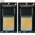 24 x 6.5" Anglo Arms Pistol Crossbow Bolts 50-80lb Steel Tips Archery Shooting