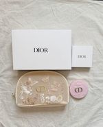 Dior Butterfly Mesh Makeup Pouch & Mirror