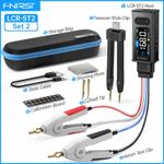 FNIRSI LCR-ST2 2-in-1 Digital Tweezer Bridge LCR ESR Meter SMD Test Kelvin Clip