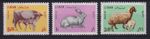 Lebanon 1965 Cow - Rabbit - Sheep Mi. No. 911-13 MNH ** / MNH