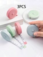 3 Pack Soft Retractable Tape Measure 1.5M/60” – Sewing, Tailor, Body, Knitting