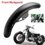 Universal Motorcycle Motorbike Front Mudguard Fender Wheel Matt Black Mud Flap