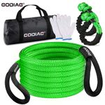GODIAG 1"×30ft Kinetic Recovery Tow Rope (46500lbs) Heavy Duty Energy Rope