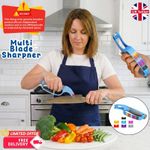 Simple Ultimate 7-in-1 Compact SHARP Universal Multi Blade Knife Sharpener 