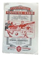 53/54 Liverpool v. Huddersfield Town.