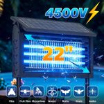 Powerful Large Solar Bug Zapper Outdoor Poartable Mosquito Fly Zapper for Patio