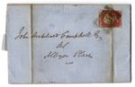Entire 1850 Edinburgh to Albyn Place Edinburgh legal letter John Campbell ref 38