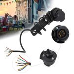 Universal 7 Pin 12n Single Towing Electrics Towbar Wiring Kit Trailer & Caravan