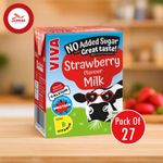 VIVA Strawberry Flavour Milk (27 x 200ml)